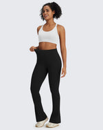 G4Free - BareFeel Casual High-Waisted Mini Flare Pants -GF24A244AA-S