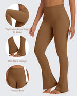 G4Free - BareFeel Casual High-Waisted Mini Flare Pants -GF24A244AA-S