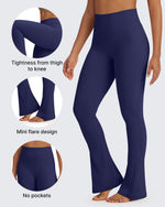 G4Free - BareFeel Casual High-Waisted Mini Flare Pants -GF24A244AA-S