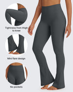 G4Free - BareFeel Casual High-Waisted Mini Flare Pants -GF24A244AA-S