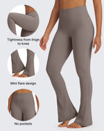 G4Free - BareFeel Casual High-Waisted Mini Flare Pants -GF24A244AA-S