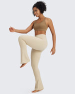 G4Free - BareFeel Casual High-Waisted Mini Flare Pants -GF24A244AA-S