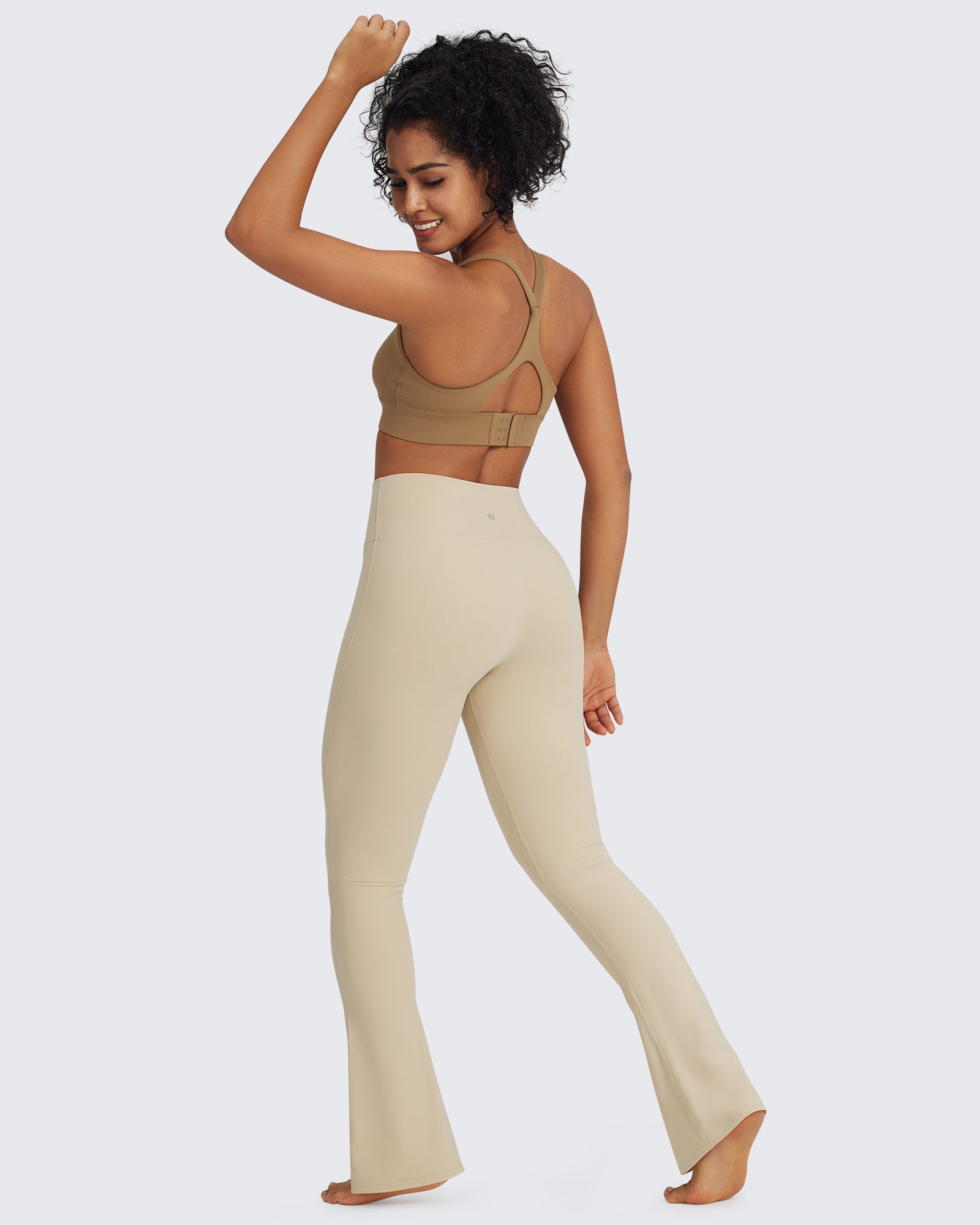 G4Free - BareFeel Casual High-Waisted Mini Flare Pants -GF24A244AA-S