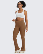 G4Free - BareFeel Casual High-Waisted Mini Flare Pants -GF24A244AA-S
