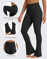 G4Free - BareFeel Casual High-Waisted Mini Flare Pants -GF24A244AA-S