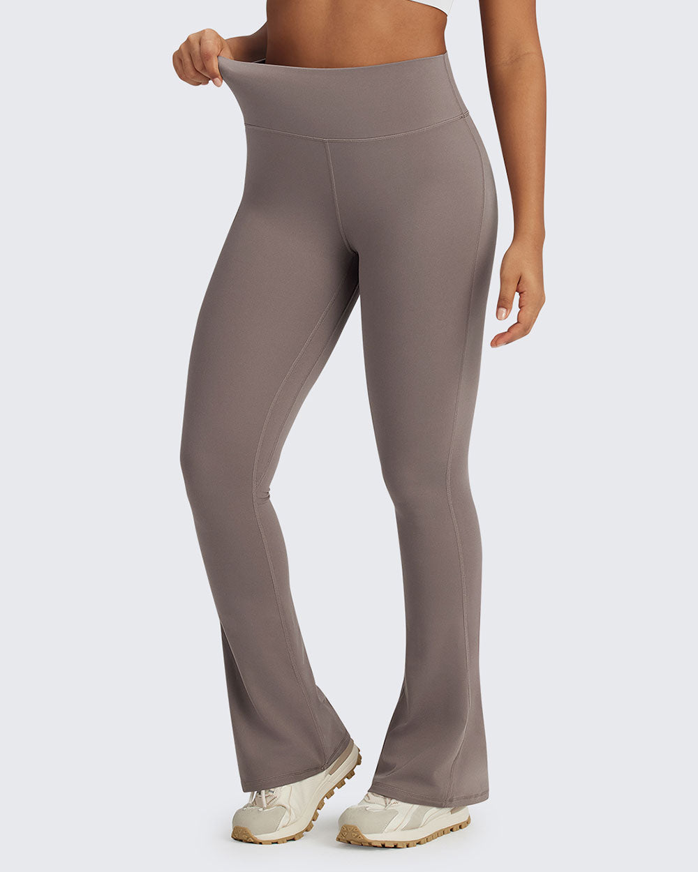 G4Free - BareFeel Casual High-Waisted Mini Flare Pants -GF24A244AA-S