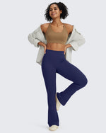 G4Free - BareFeel Casual High-Waisted Mini Flare Pants -GF24A244CA-S