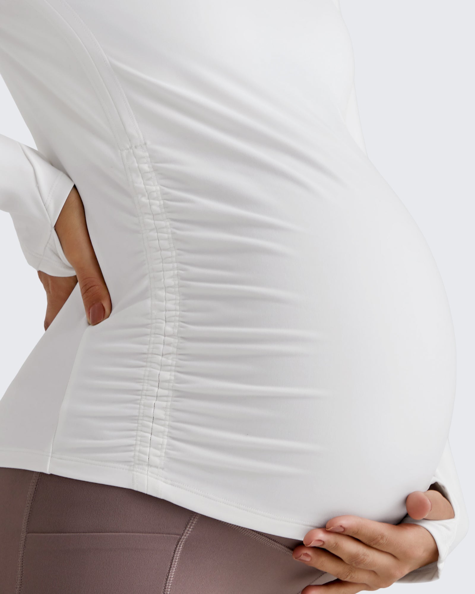 G4Free - BareFeel Crew Neck Ruches Maternity Long Sleeve -GF25BY380CA-S