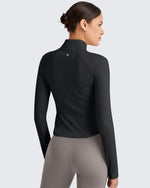 G4Free - BareFeel Cropped Slim Fit Full Zip Workout Jackets -GF25M411AA-S