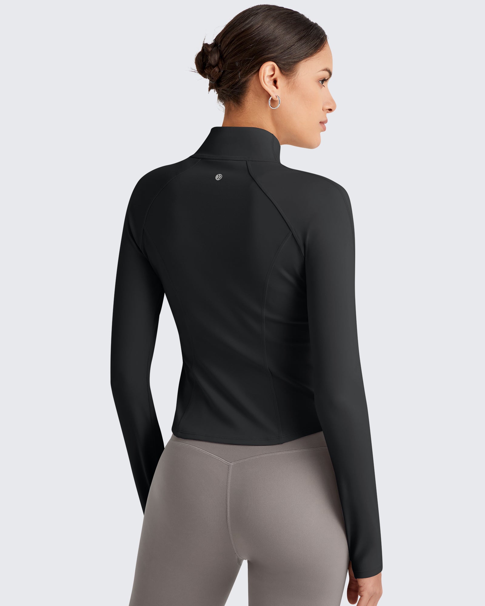 G4Free - BareFeel Cropped Slim Fit Full Zip Workout Jackets -GF25M411AA-S