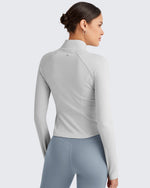 G4Free - BareFeel Cropped Slim Fit Full Zip Workout Jackets -GF25M411AA-S