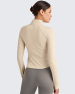 G4Free - BareFeel Cropped Slim Fit Full Zip Workout Jackets -GF25M411AA-S