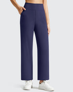 G4Free - BareFeel Faux Fly Ankle Length Casual Dress Pants -GF26J775A001A-S
