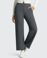 G4Free - BareFeel Faux Fly Ankle Length Casual Dress Pants -GF26J775A001A-S