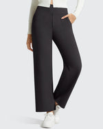 G4Free - BareFeel Faux Fly Ankle Length Casual Dress Pants -GF26J775A001A-S