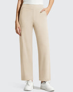 G4Free - BareFeel Faux Fly Ankle Length Casual Dress Pants -GF26J775A001A-S