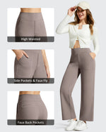 G4Free - BareFeel Faux Fly Ankle Length Casual Dress Pants -GF26J775A001A-S