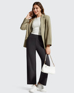 G4Free - BareFeel Faux Fly Ankle Length Casual Dress Pants -GF26J775A001A-S