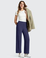 G4Free - BareFeel Faux Fly Ankle Length Casual Dress Pants -GF26J775A001A-S