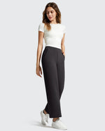 G4Free - BareFeel Faux Fly Ankle Length Casual Dress Pants -GF26J775A001A-S