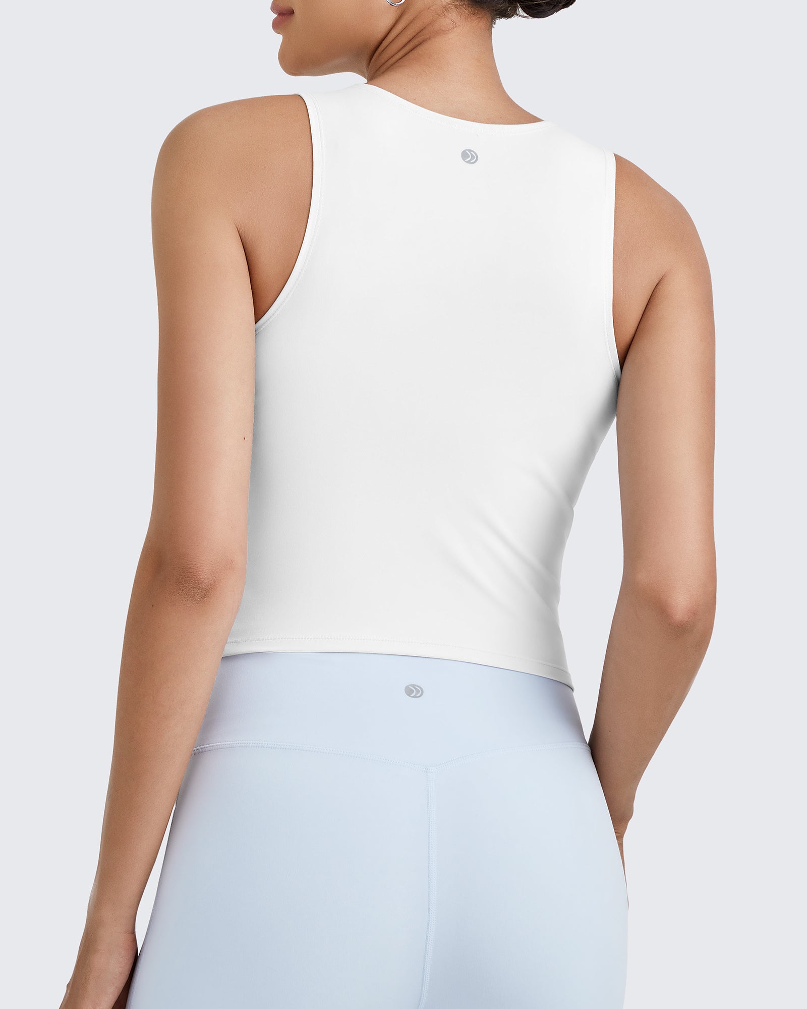 G4Free - BareFeel Half Zip Cropped Workout Tank Tops -GF25L394CA-S