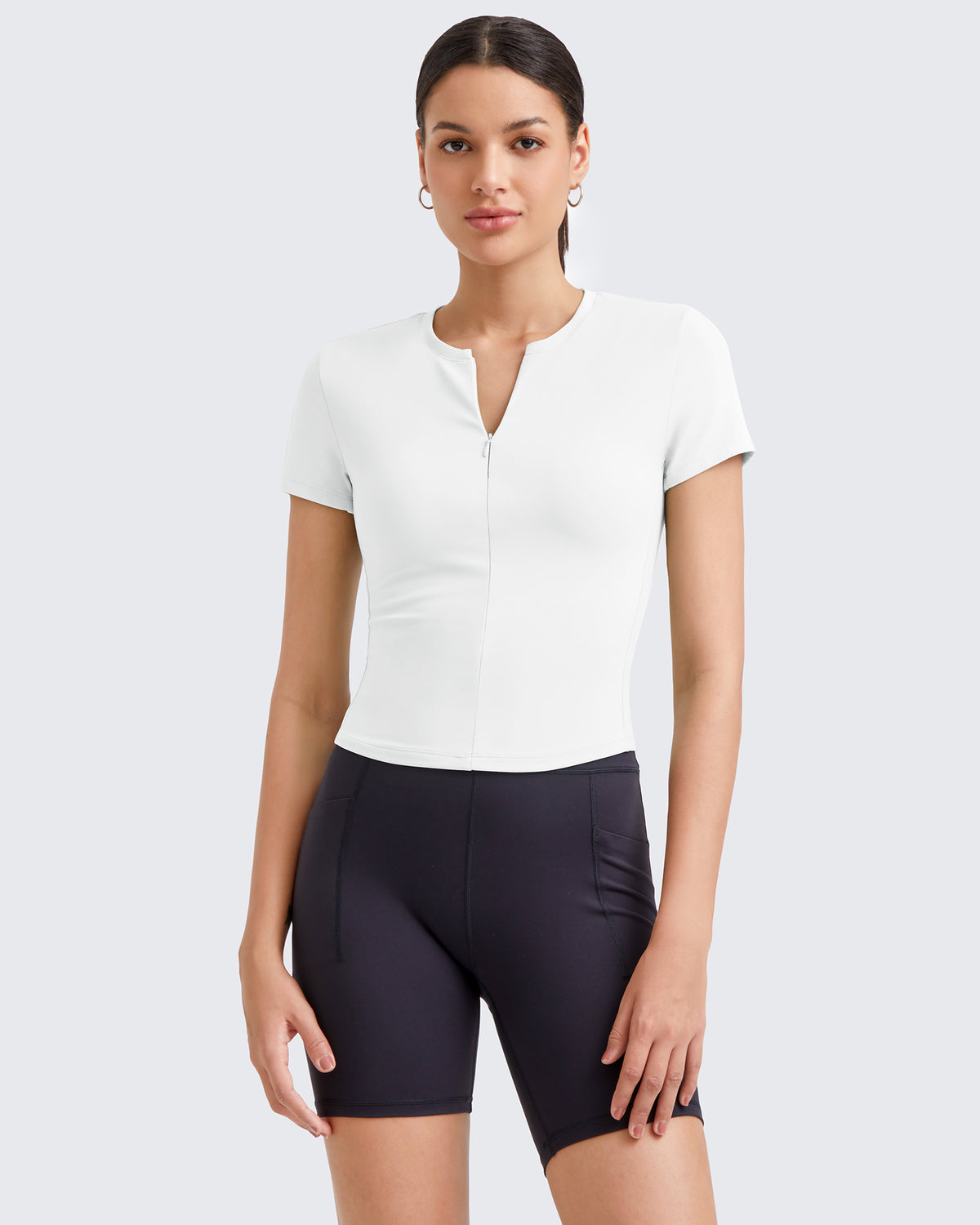 G4Free - BareFeel Half Zip Slim Fit Athletic Shirts -GF25K335DA-S