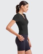 G4Free - BareFeel Half Zip Slim Fit Athletic Shirts -GF25K335DA-S