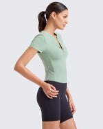 G4Free - BareFeel Half Zip Slim Fit Athletic Shirts -GF25K335DA-S