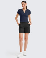 G4Free - BareFeel Half Zip Slim Fit Athletic Shirts -GF25K335DA-S