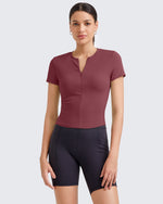 G4Free - BareFeel Half Zip Slim Fit Athletic Shirts -GF25K335FA-S