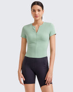 G4Free - BareFeel Half Zip Slim Fit Athletic Shirts -GF25K335HA-S