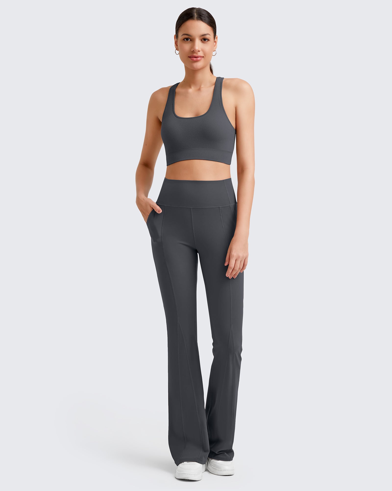G4Free - BareFeel High-Rise Flare Yoga Casual Pants -GF24A329AA-S