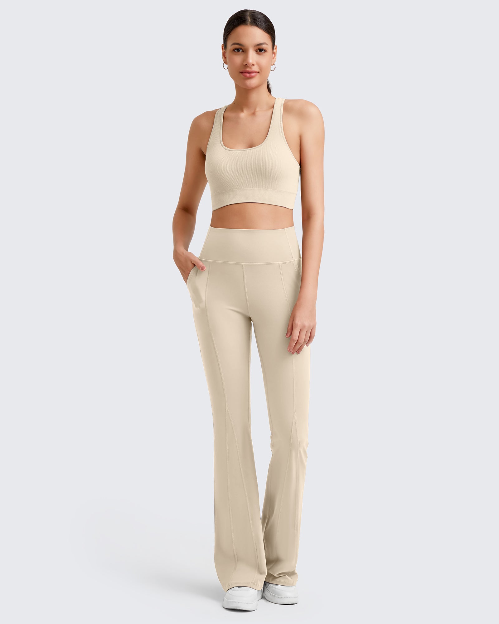 G4Free - BareFeel High-Rise Flare Yoga Casual Pants -GF24A329AA-S
