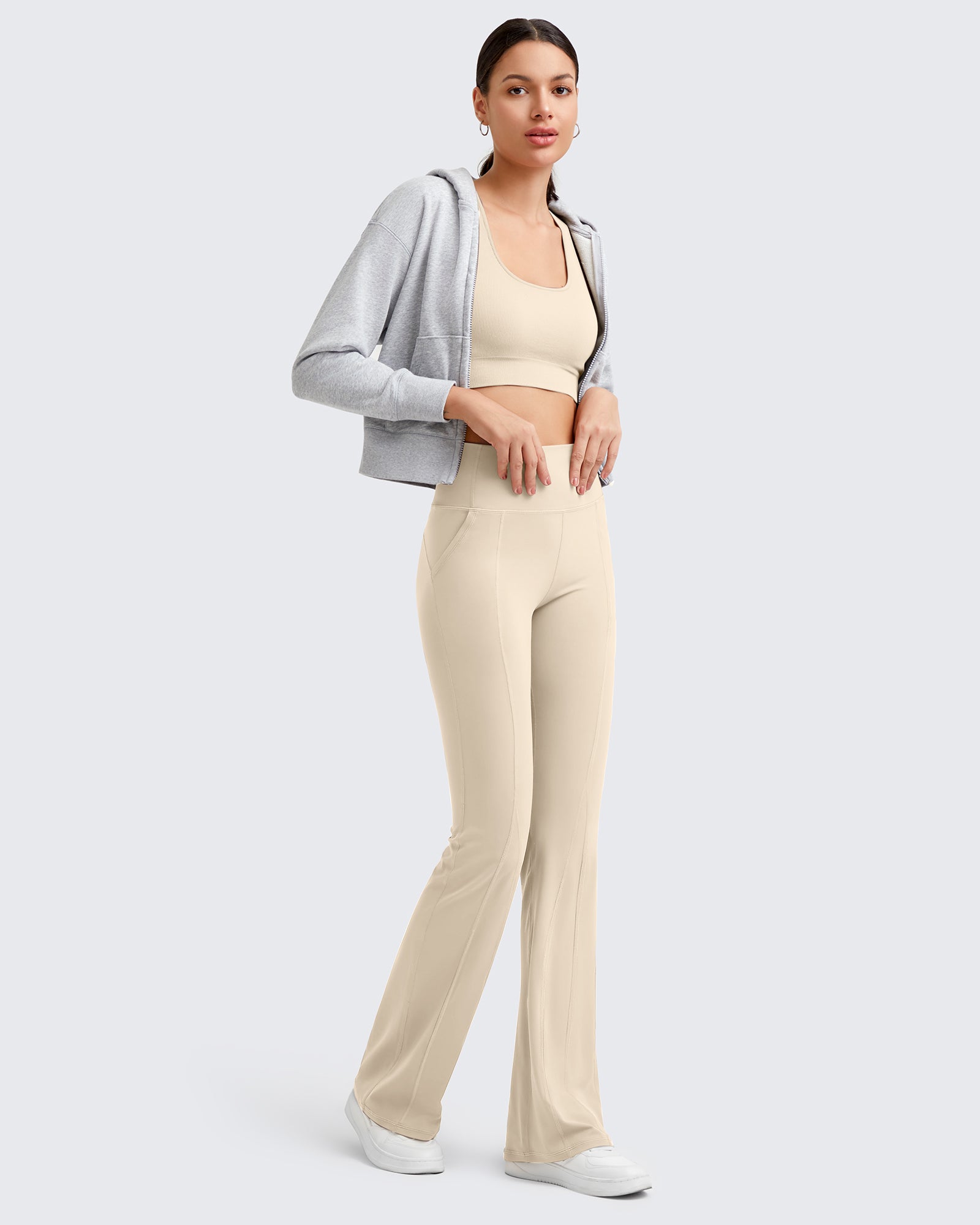 G4Free - BareFeel High-Rise Flare Yoga Casual Pants -GF24A329AA-S