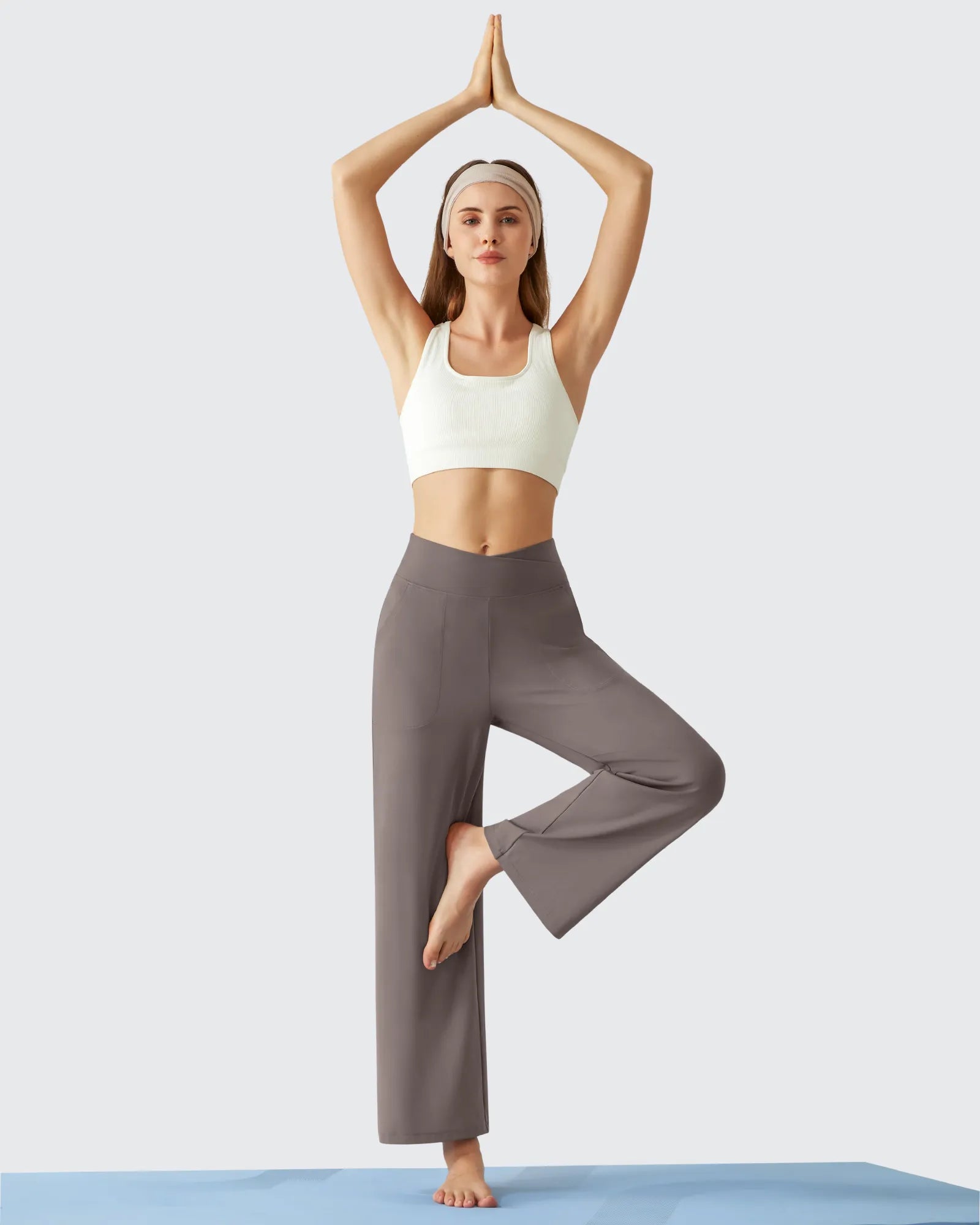 G4Free - BareFeel High Stretch Ankle Wide Leg Yoga Pants -GF26J781A001A-S