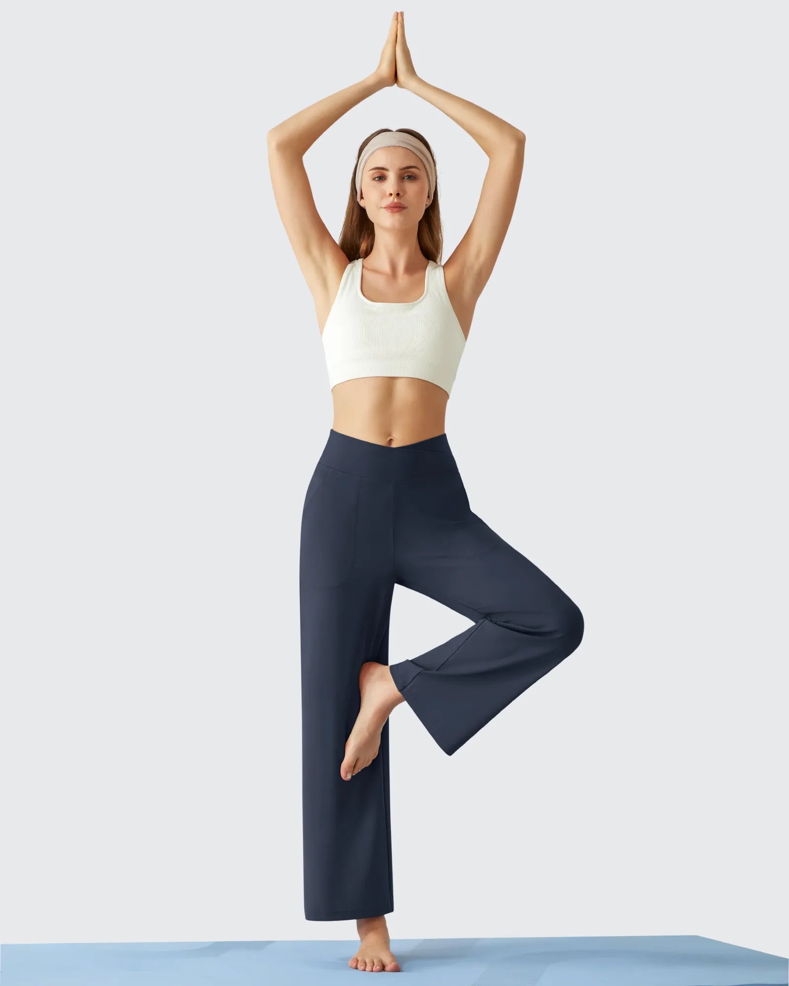 G4Free - BareFeel High Stretch Ankle Wide Leg Yoga Pants -GF26J781A001A-S