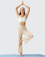 G4Free - BareFeel High Stretch Ankle Wide Leg Yoga Pants -GF26J781A001A-S
