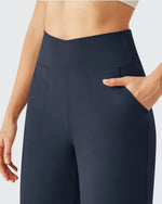 G4Free - BareFeel High Stretch Ankle Wide Leg Yoga Pants -GF26J781A001A-S