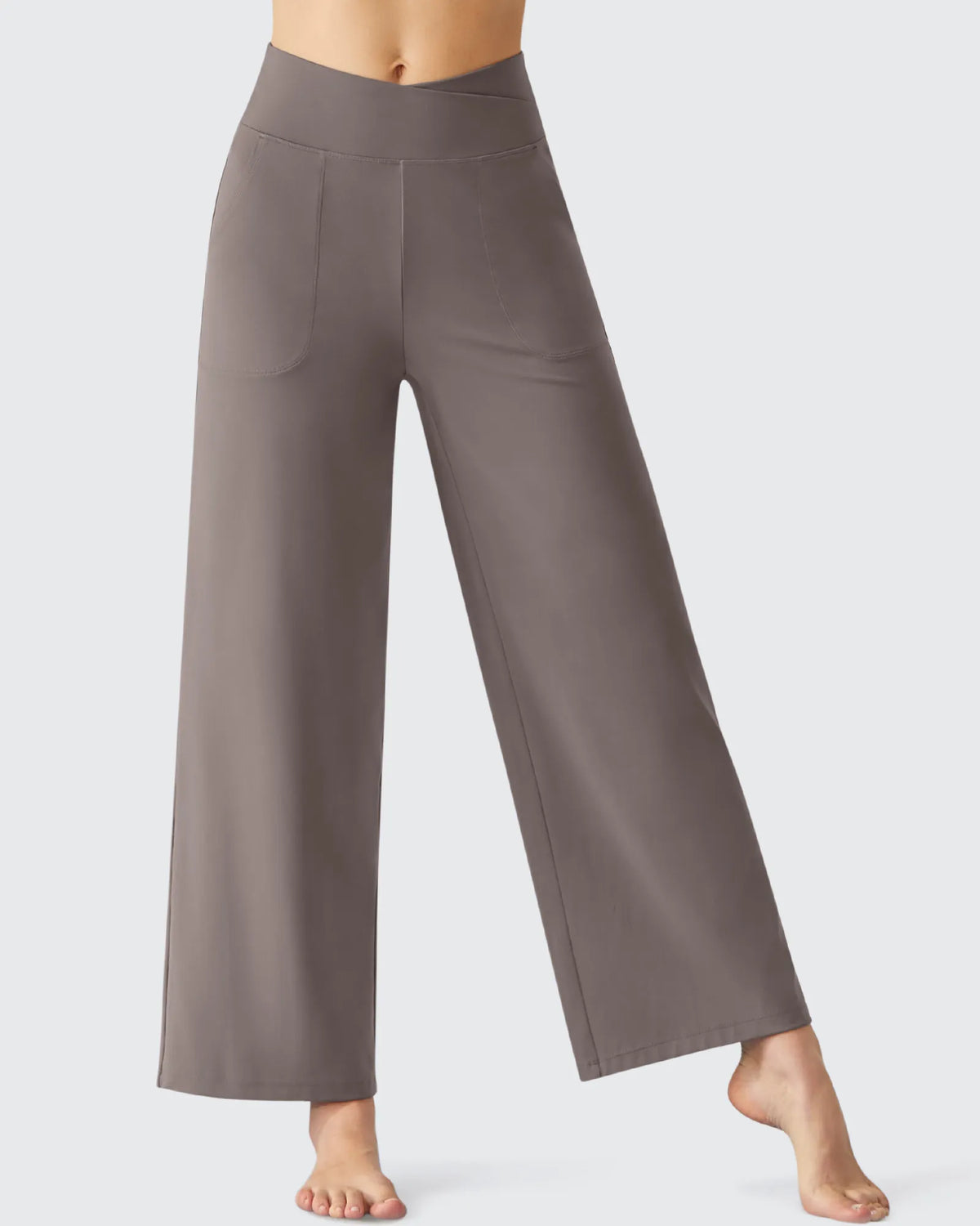 G4Free - BareFeel High Stretch Ankle Wide Leg Yoga Pants -GF26J781A001A-S