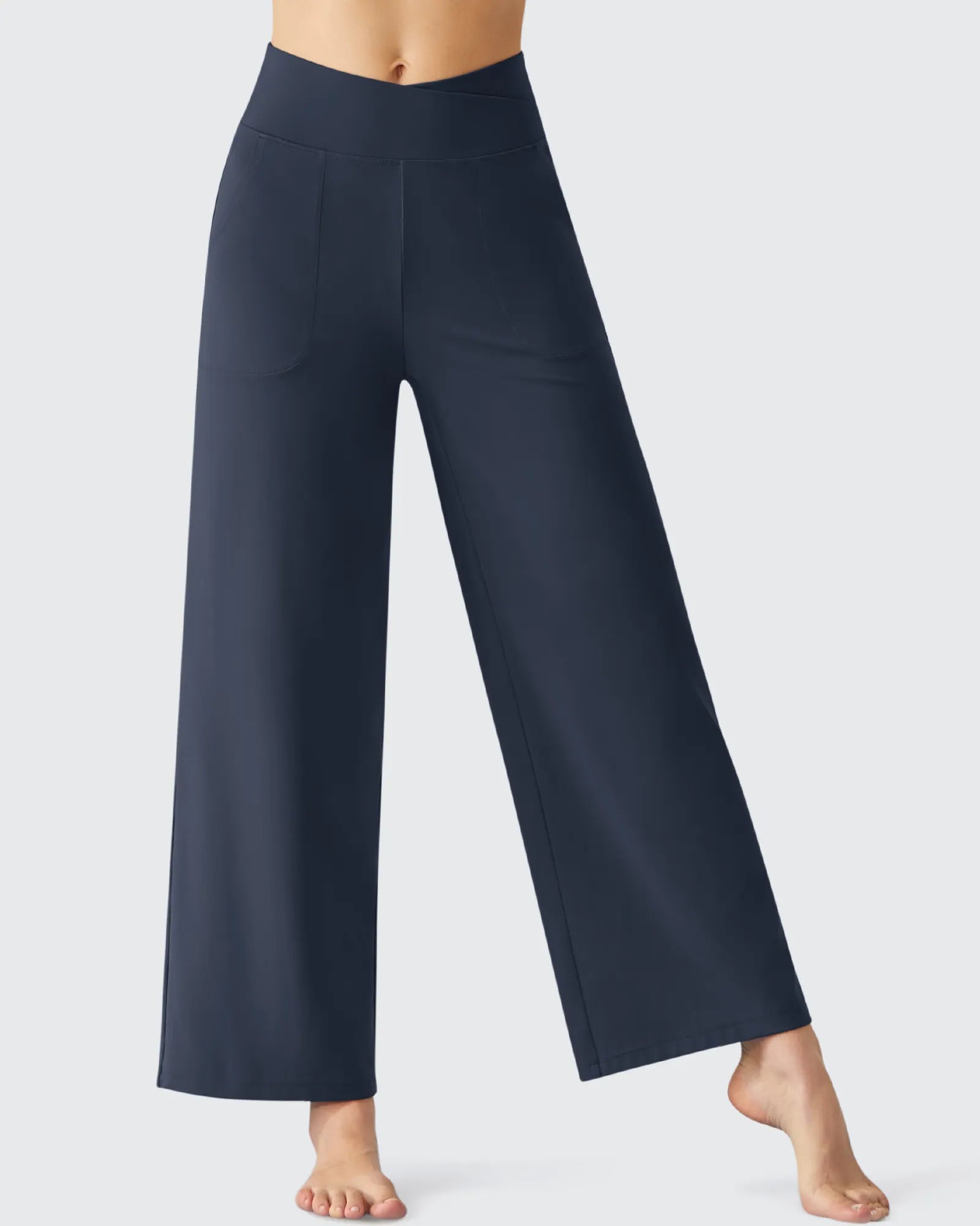 G4Free - BareFeel High Stretch Ankle Wide Leg Yoga Pants -GF26J781A001A-S