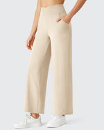 G4Free - BareFeel High Stretch Ankle Wide Leg Yoga Pants -GF26J781A001A-S