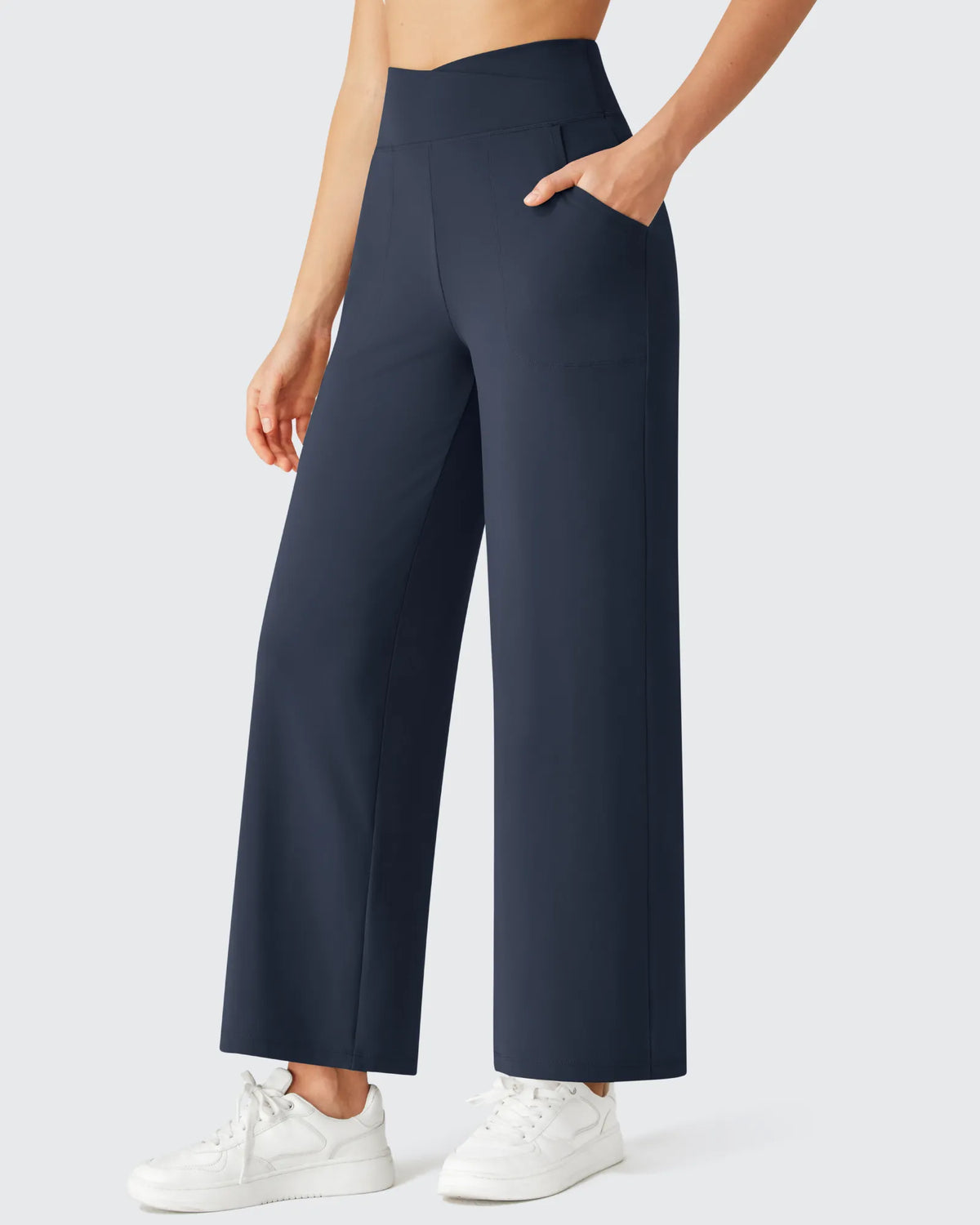 G4Free - BareFeel High Stretch Ankle Wide Leg Yoga Pants -GF26J781D019A-S