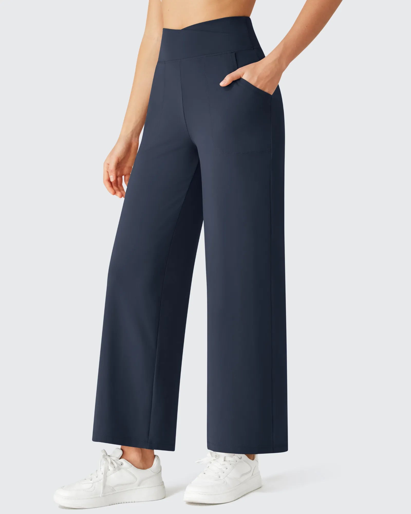G4Free - BareFeel High Stretch Ankle Wide Leg Yoga Pants -GF26J781D019A-S