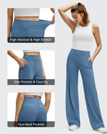 G4Free - BareFeel High Stretch Wide Leg Yoga Pants -GF25J622EA-S
