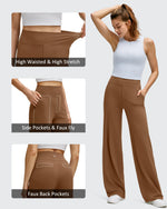 G4Free - BareFeel High Stretch Wide Leg Yoga Pants -GF25J622EA-S