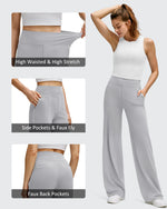 G4Free - BareFeel High Stretch Wide Leg Yoga Pants -GF25J622EA-S