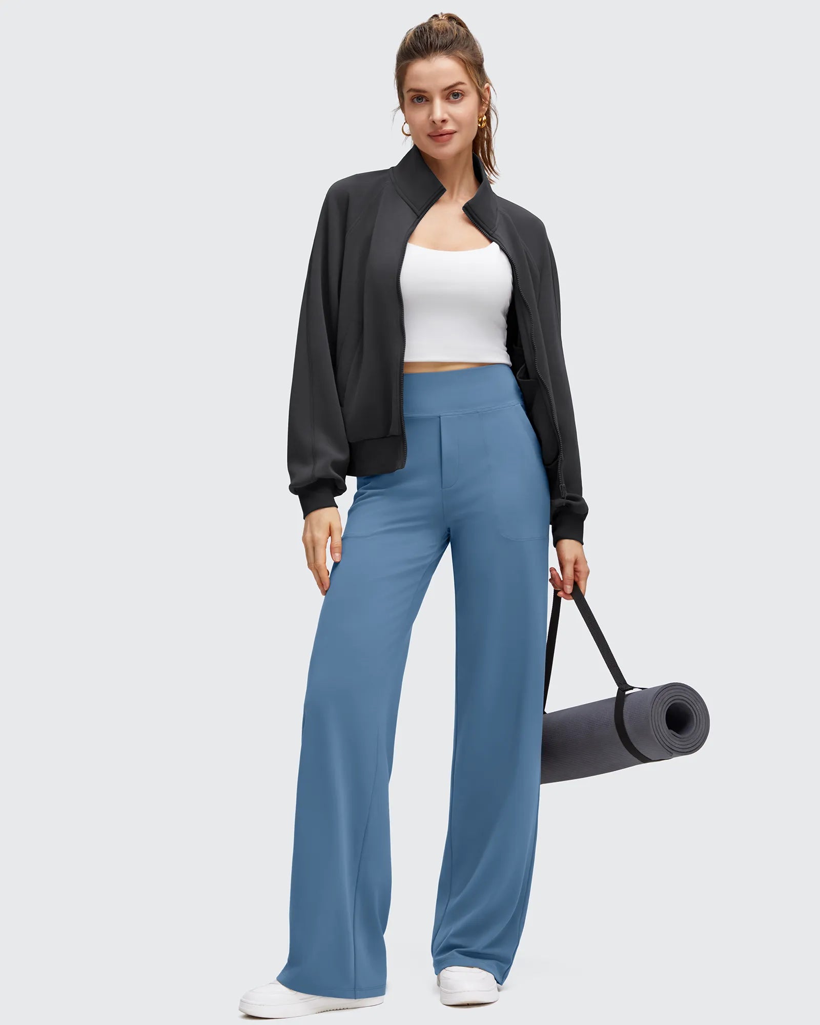 G4Free - BareFeel High Stretch Wide Leg Yoga Pants -GF25J622EA-S
