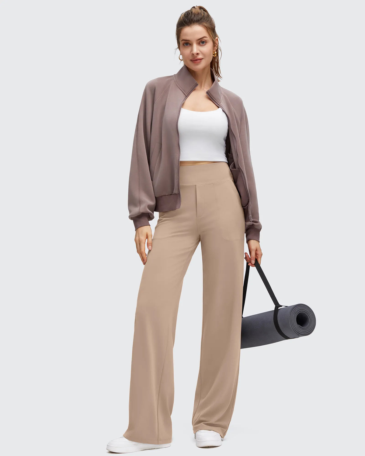 G4Free - BareFeel High Stretch Wide Leg Yoga Pants -GF25J622EA-S
