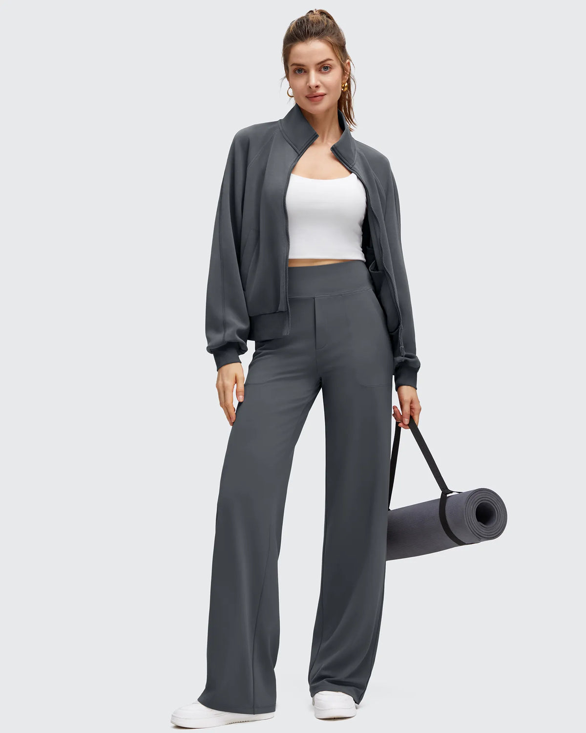 G4Free - BareFeel High Stretch Wide Leg Yoga Pants -GF25J622EA-S