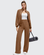 G4Free - BareFeel High Stretch Wide Leg Yoga Pants -GF25J622EA-S